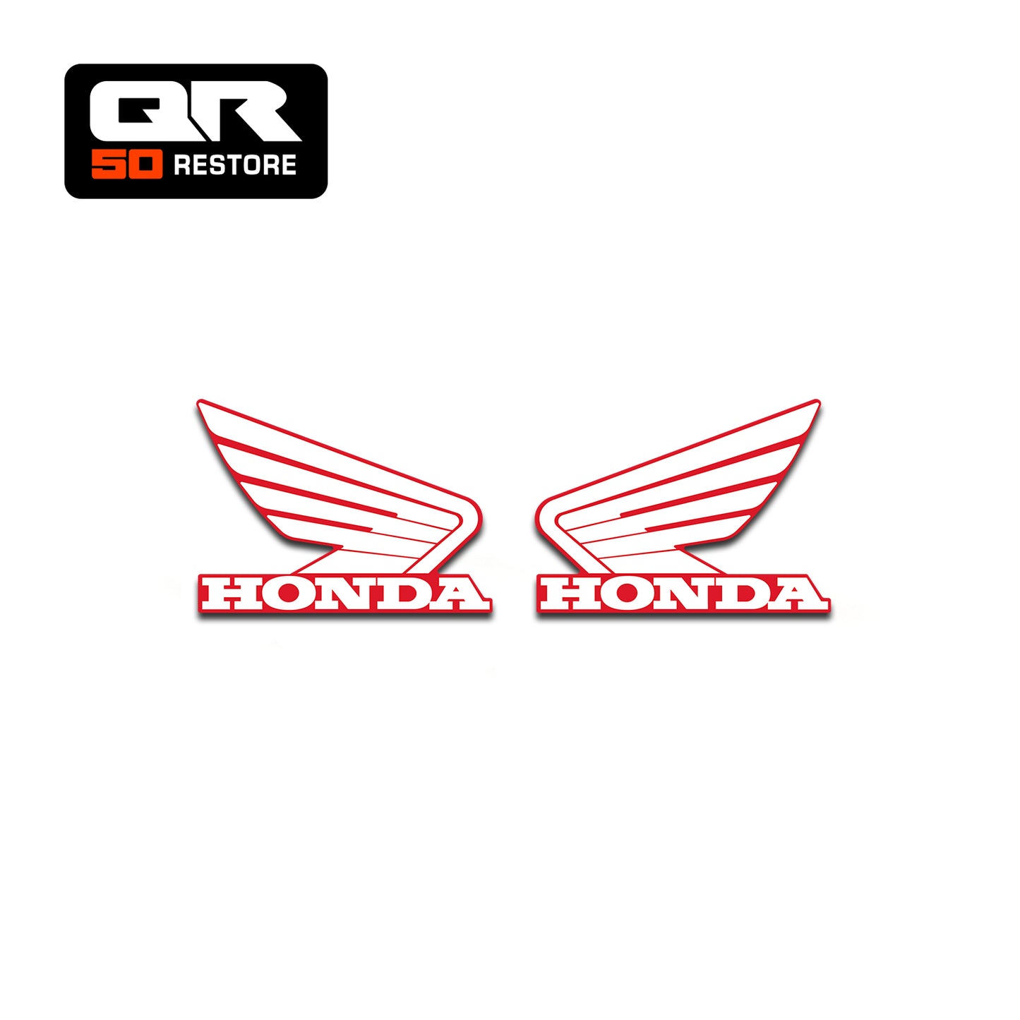 H14-2 - Stickers réservoir (paire) HONDA QR 50 1991