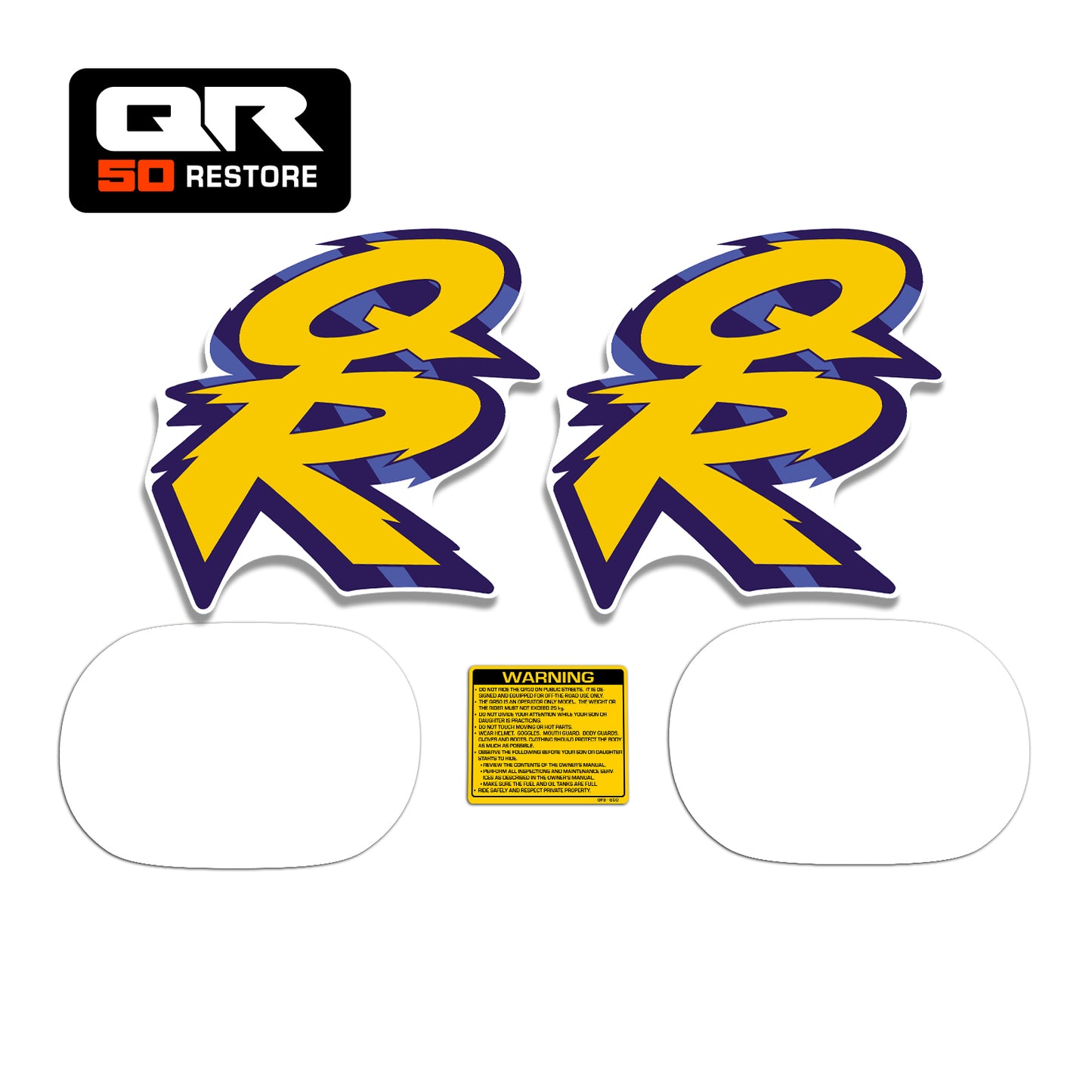H13-4 - Kit déco 1994 / Stickers kit 1994 HONDA QR 50
