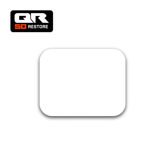 C13-1 - Fond de plaque AV blanc HONDA QR 50 1985 à 1991